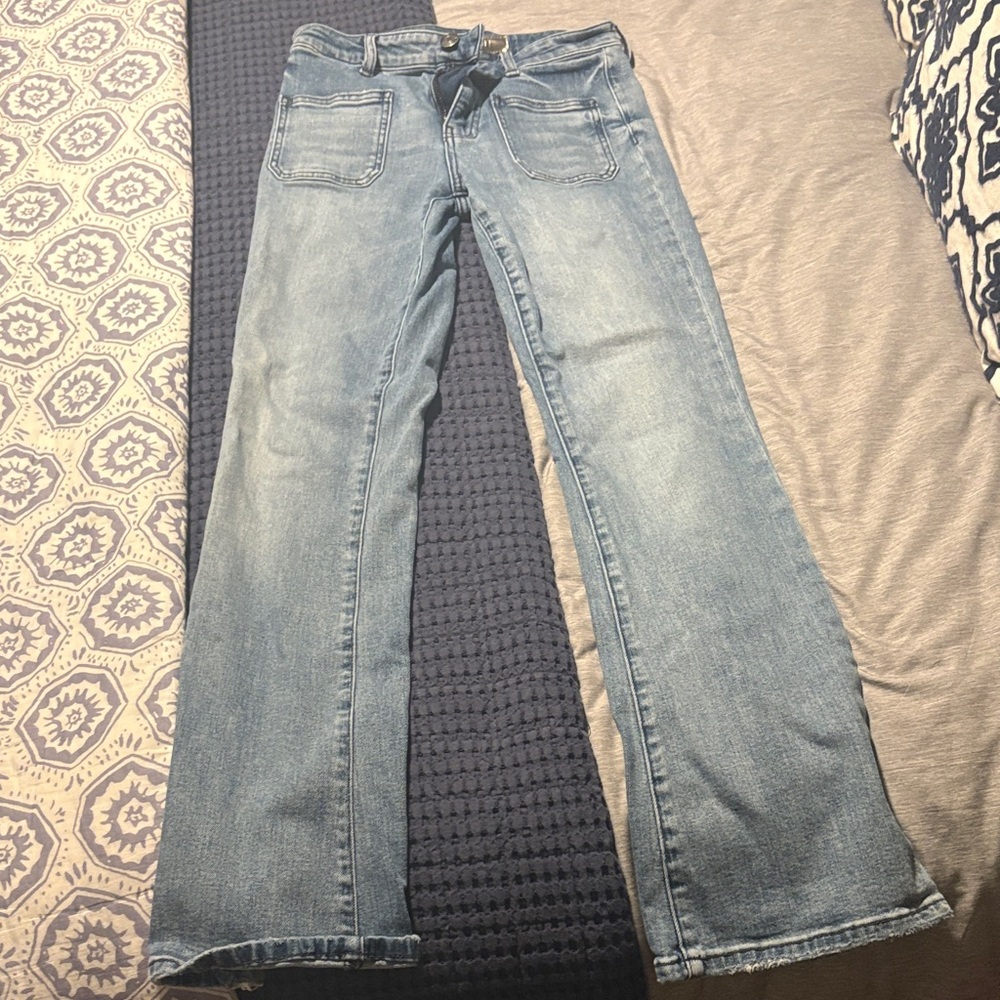 Kut from the Kloth Light Wash Wide Leg Jeans